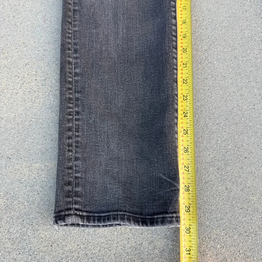 American Eagle Slim Straight Jeans Mens 31x32 Washed Black Denim Pants